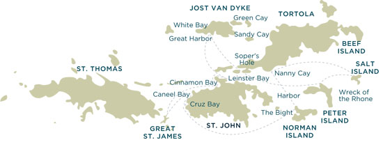 Virgin Island Map
